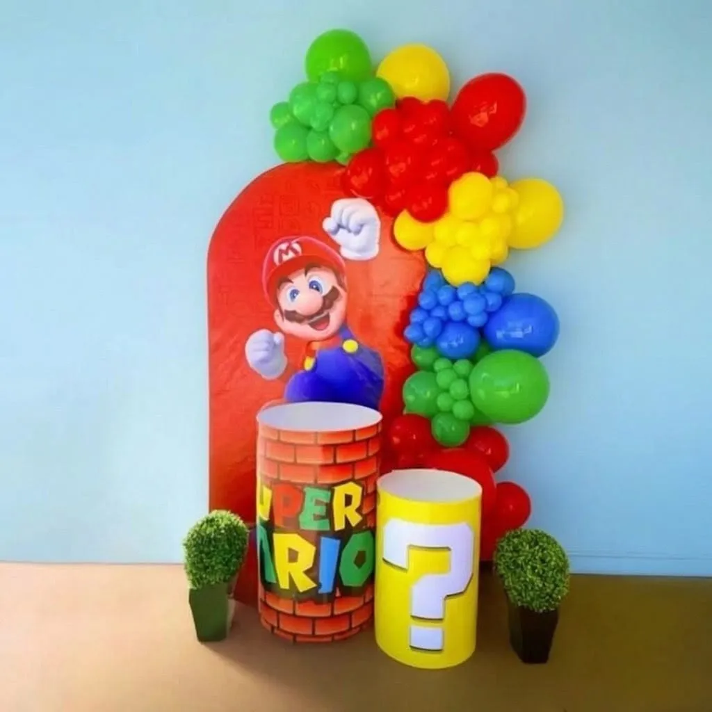 Mario Theme Birthday Decoration